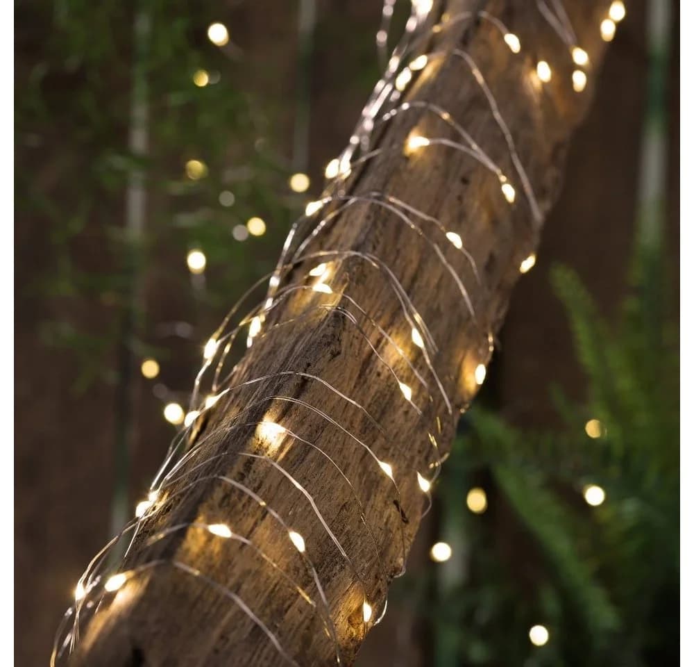 LED-Lichterkette 20m warmweiß, solarbetrieben, ideal für Garten und Party - Bild 4