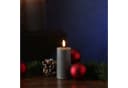 Deluxe Homeart LED-Kerze Mia Echtwachs Grau Flackernd Bild 2