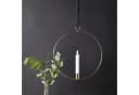 MARELIDA Hängeleuchte Dekoring mit LED Kerze Flamme Timer Batterie gold Bild 5