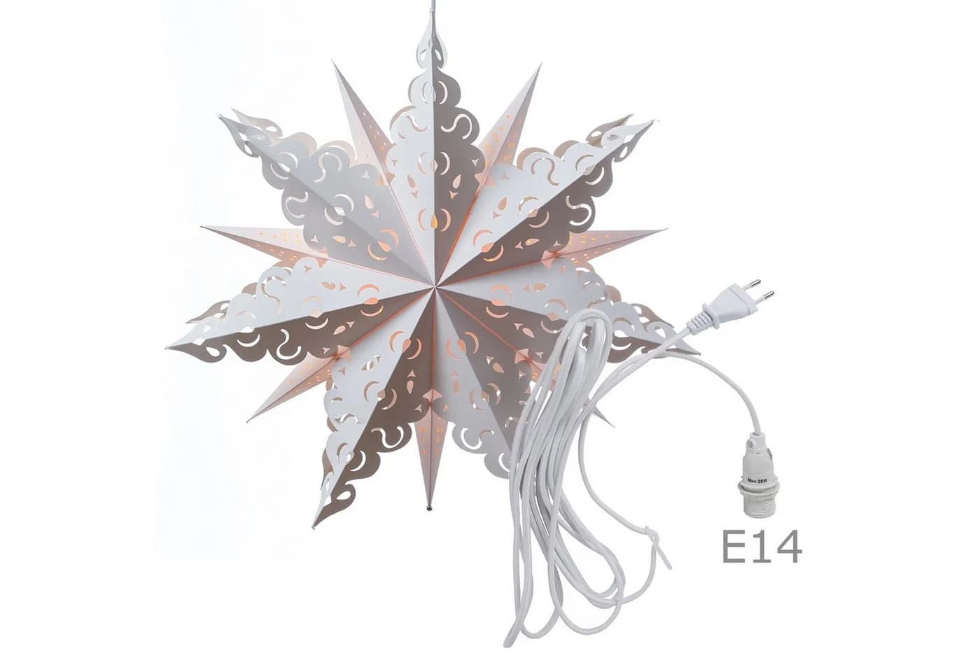 MARELIDA LED Stern Papierstern Crystal 62cm - Bild 3