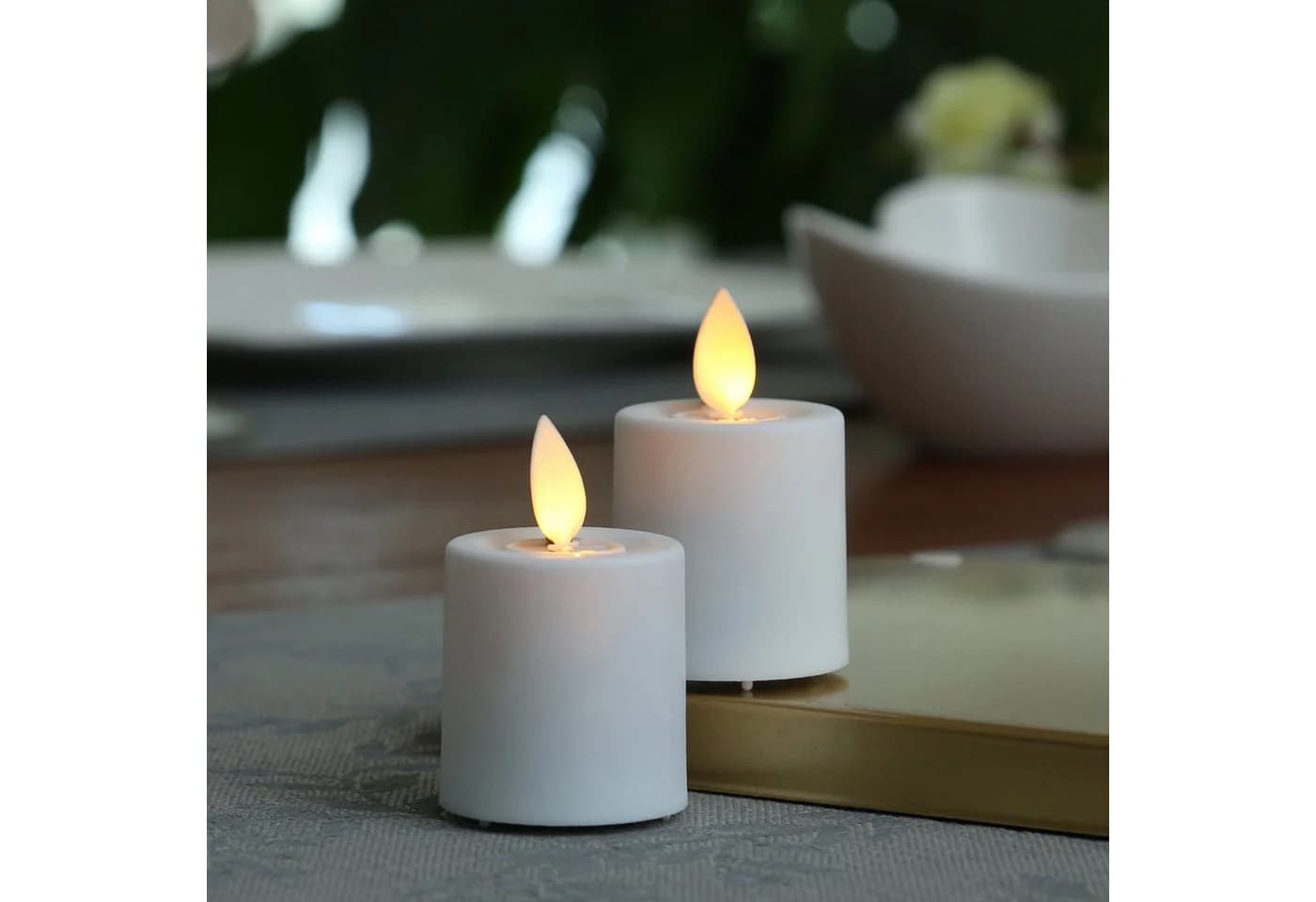 MARELIDA LED-Kerzenset Mini mit Timer und bewegter Flamme Weiß - Bild 4