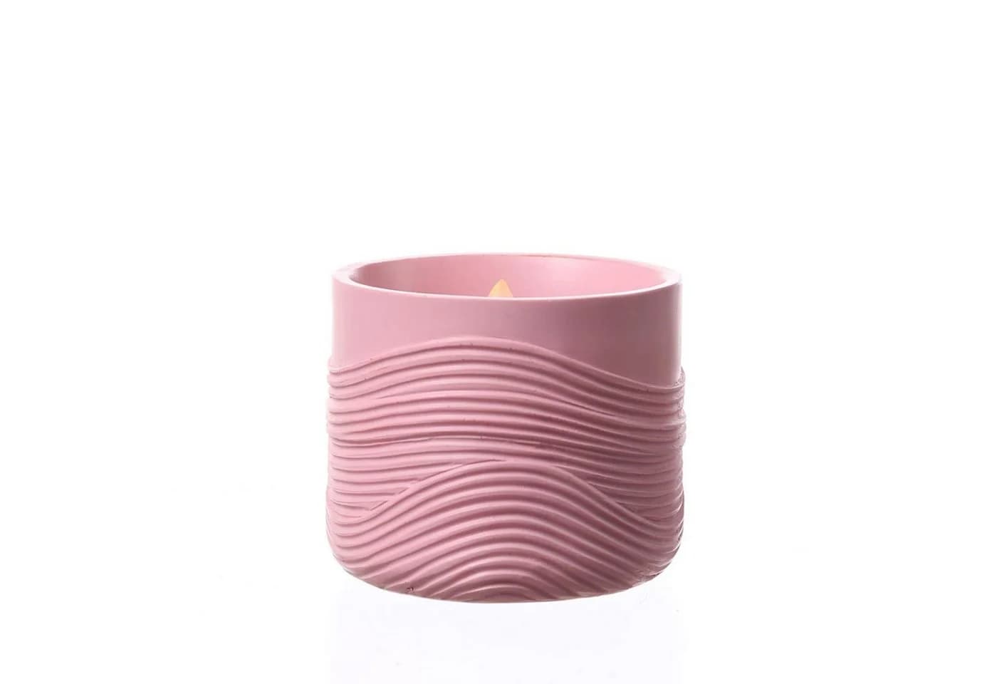 MARELIDA LED Solar Windlicht Rosa mit Wellenmuster & Dämmerungssensor - Bild 2