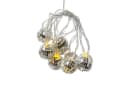 SATISFIRE LED-Lichterkette 10 kleine Spiegelkugeln Silber Bild 2