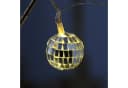 SATISFIRE LED-Lichterkette 10 kleine Spiegelkugeln Silber Bild 4
