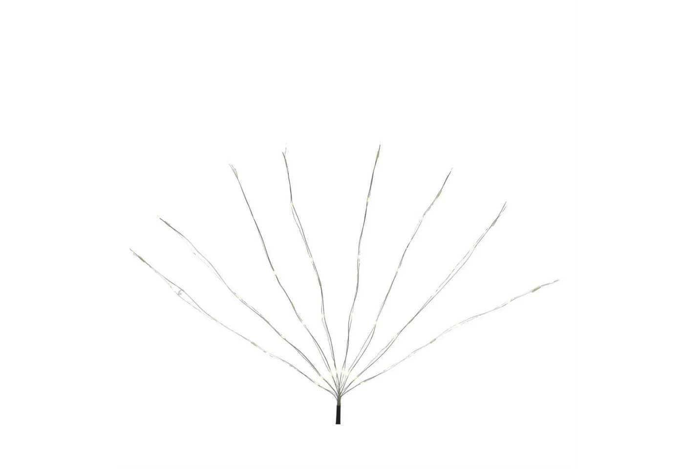 MARELIDA LED Solar Lichterkette 60-flammig Drahtbündel Silber Bunt - Bild 2