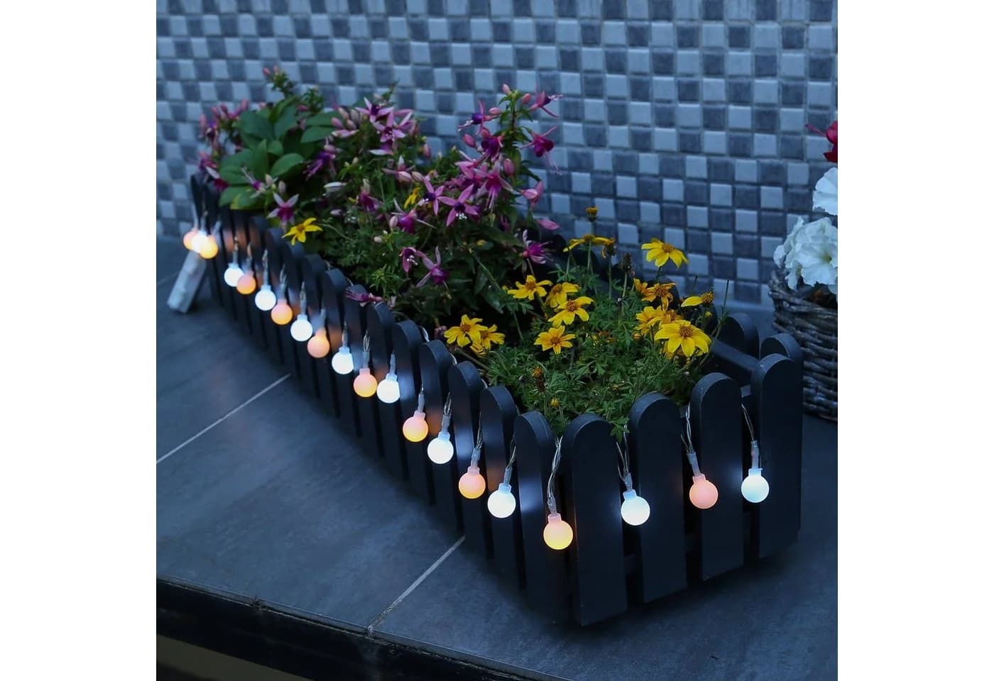 MARELIDA LED-Lichterkette BERRY 20 LED warmweiß/kaltweiß 1,9m Timer - Bild 3