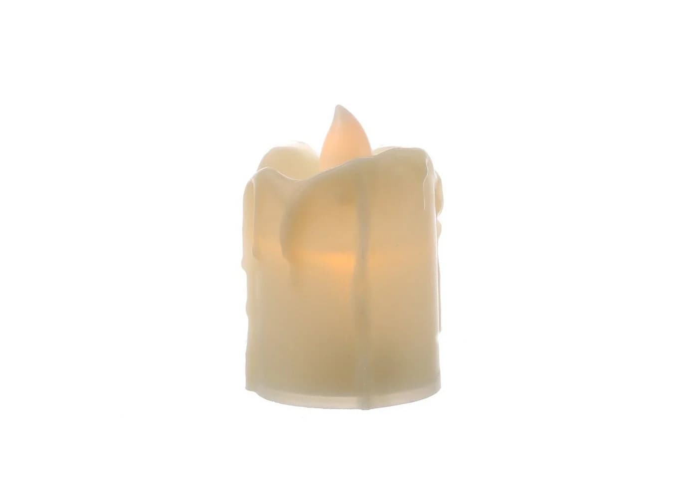 MARELIDA LED-Kerze Beige Flackernd 6cm Inkl. Batterien
