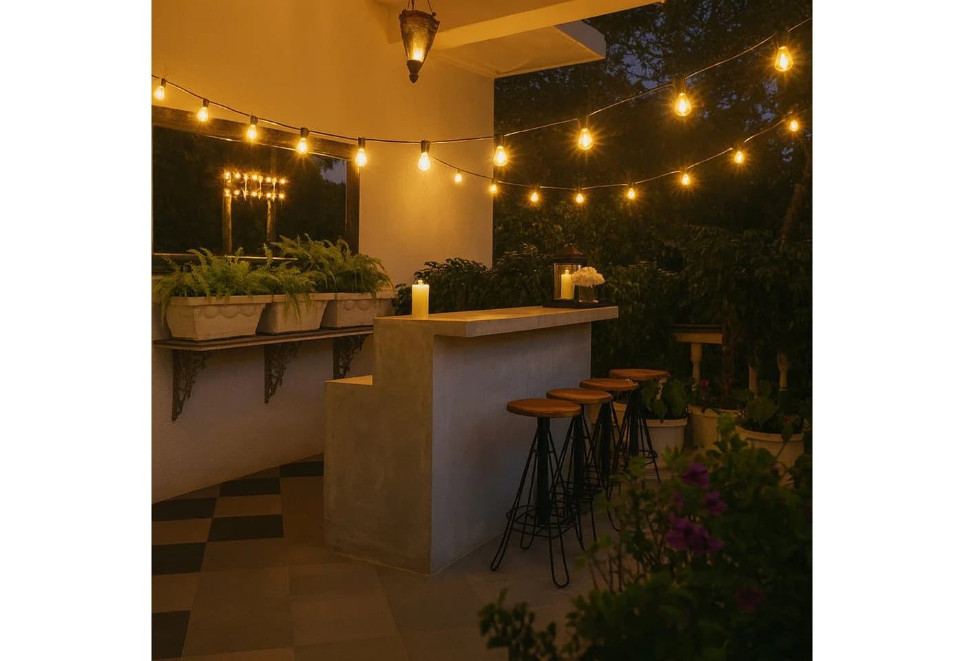 MARELIDA LED-Lichterkette 16 Glühbirnen Warmweiß Außen - Bild 3