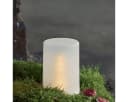 MARELIDA LED Windlicht Timer gefrostet weiß Bild 5