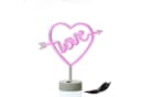 SATISFIRE LED Neonlicht LOVE Herz Pink mit Pfeil Bild 1