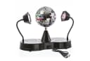 SATISFIRE Disco-Spiegelkugel mit Schwanenhals-Spots USB/Batterie Bild 2