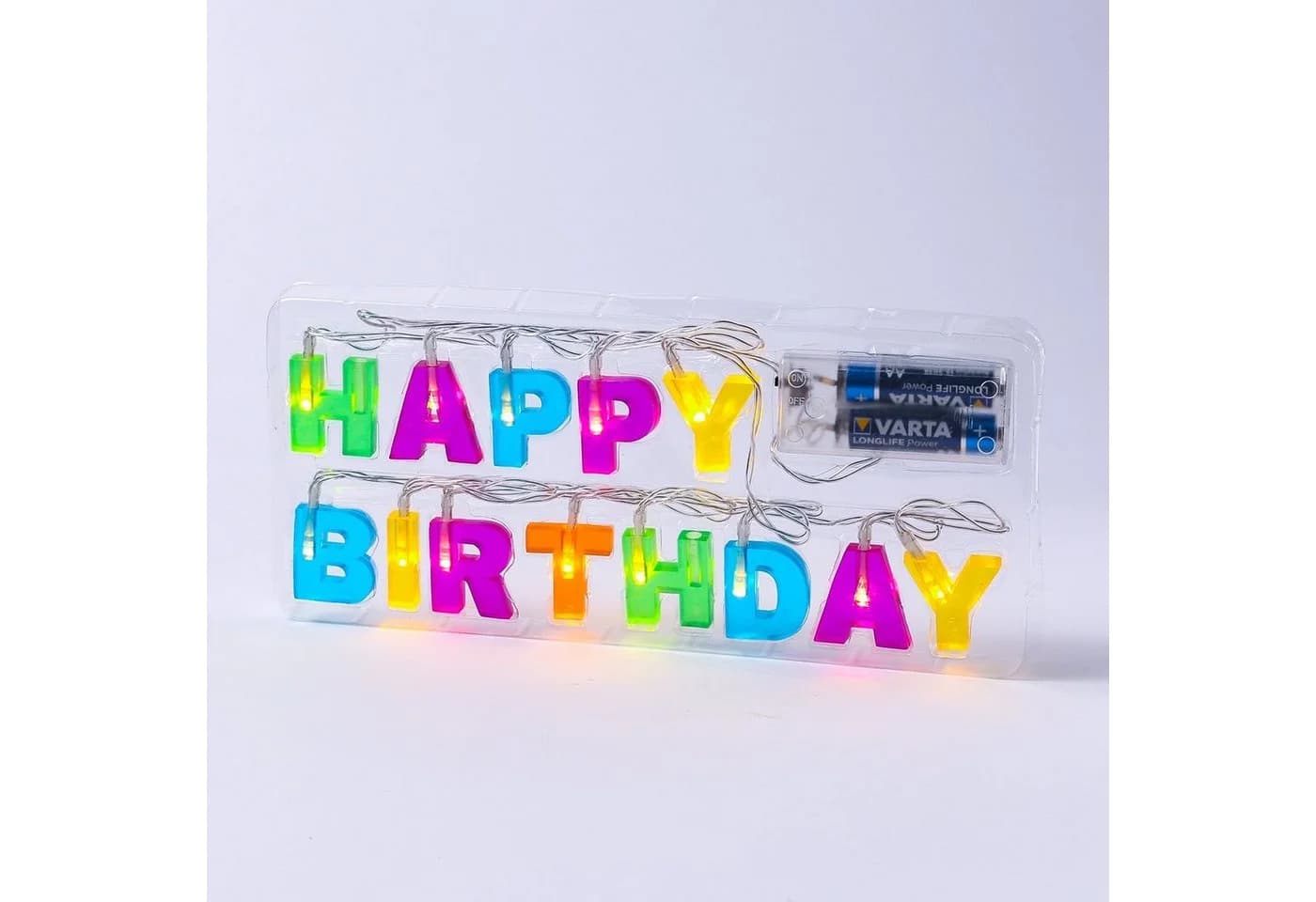 MARELIDA LED-Lichterkette HAPPY BIRTHDAY Bunt 13-flammig