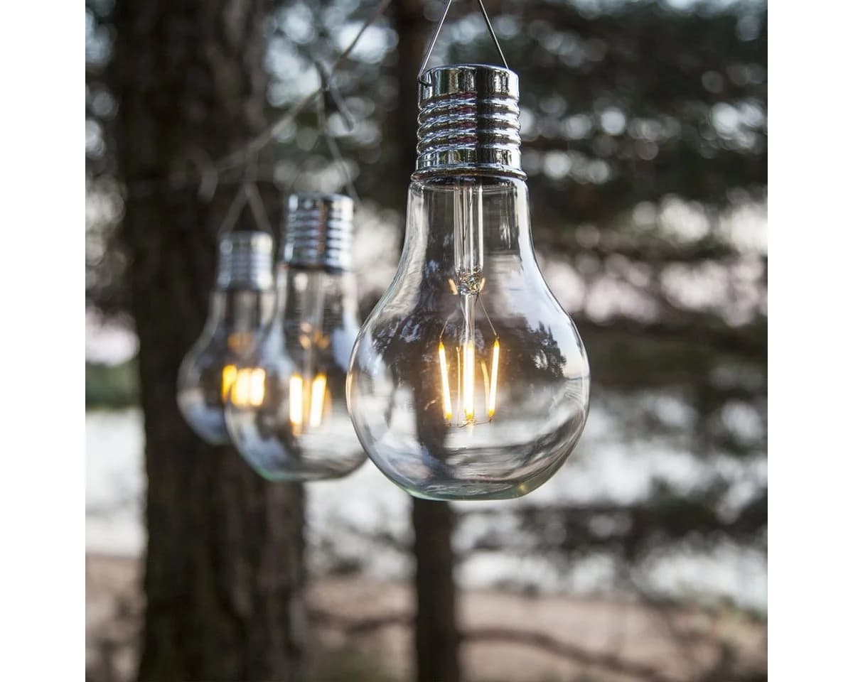 MARELIDA LED Solarleuchte XL 3er-Set Warmweiß Transparent - Bild 3