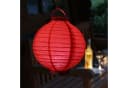 MARELIDA LED Lampion Rot Kaltweiß Batteriebetrieb Bild 1