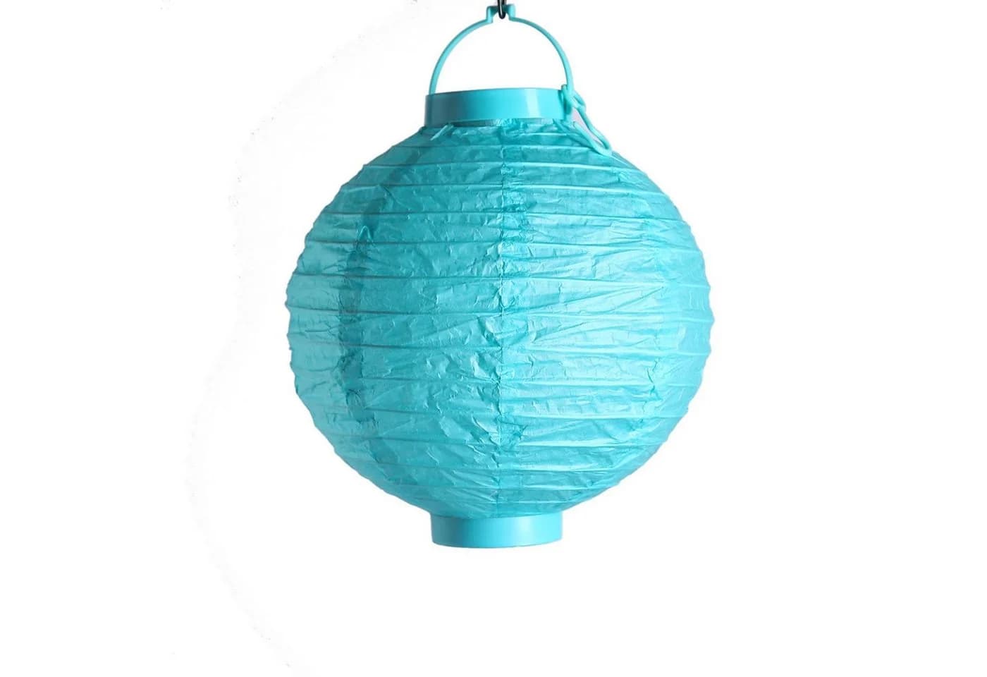 MARELIDA LED Lampion türkis kaltweiß 30cm Kugel Laterne - Bild 2