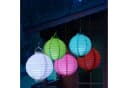 MARELIDA LED Lampion türkis kaltweiß 30cm Kugel Laterne Bild 4