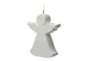 MARELIDA LED-Kerze Engel Gartenfigur Grabdeko 3D Flamme weiß Bild 1