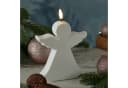 MARELIDA LED-Kerze Engel Gartenfigur Grabdeko 3D Flamme weiß Bild 4