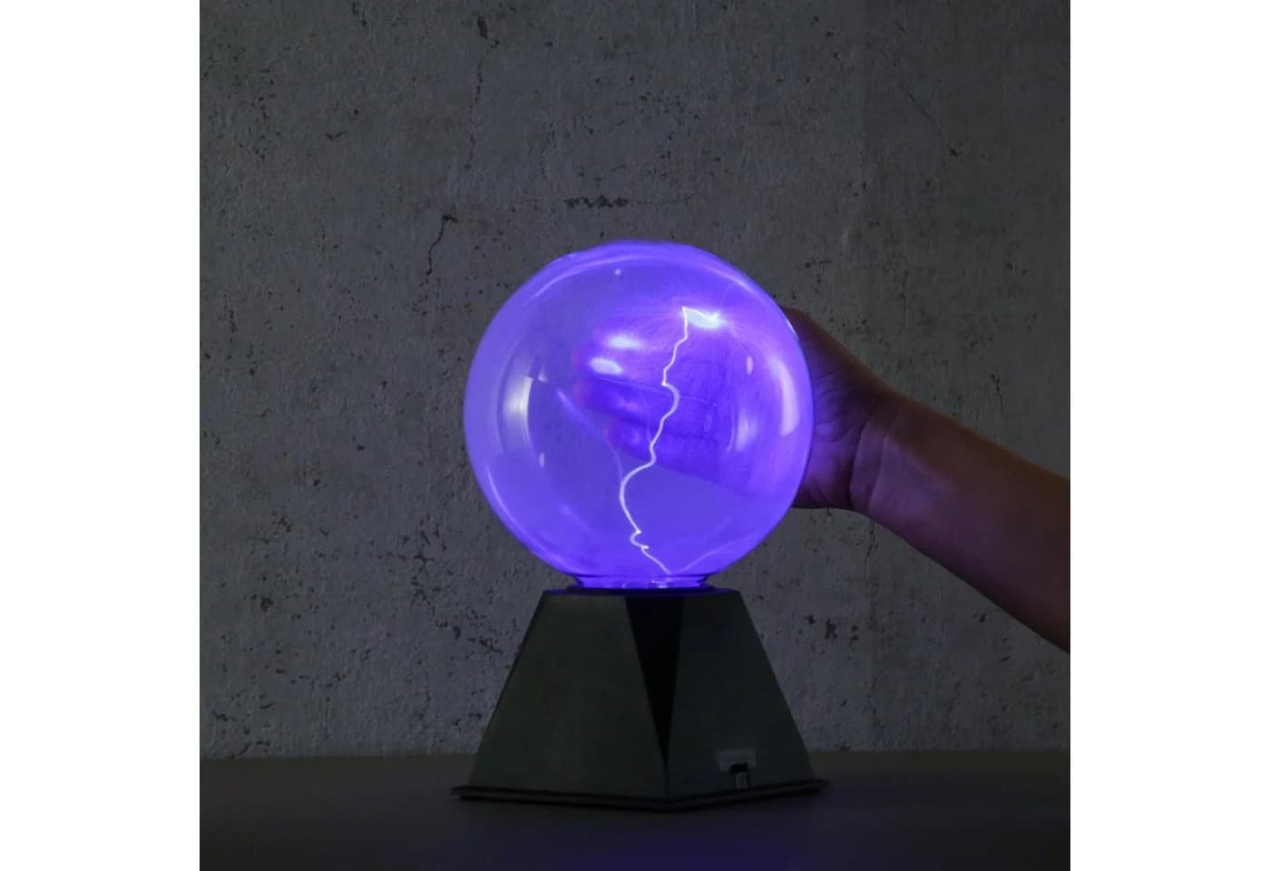 SATISFIRE LED Plasmakugel Retro Blitzshow Automatik blau