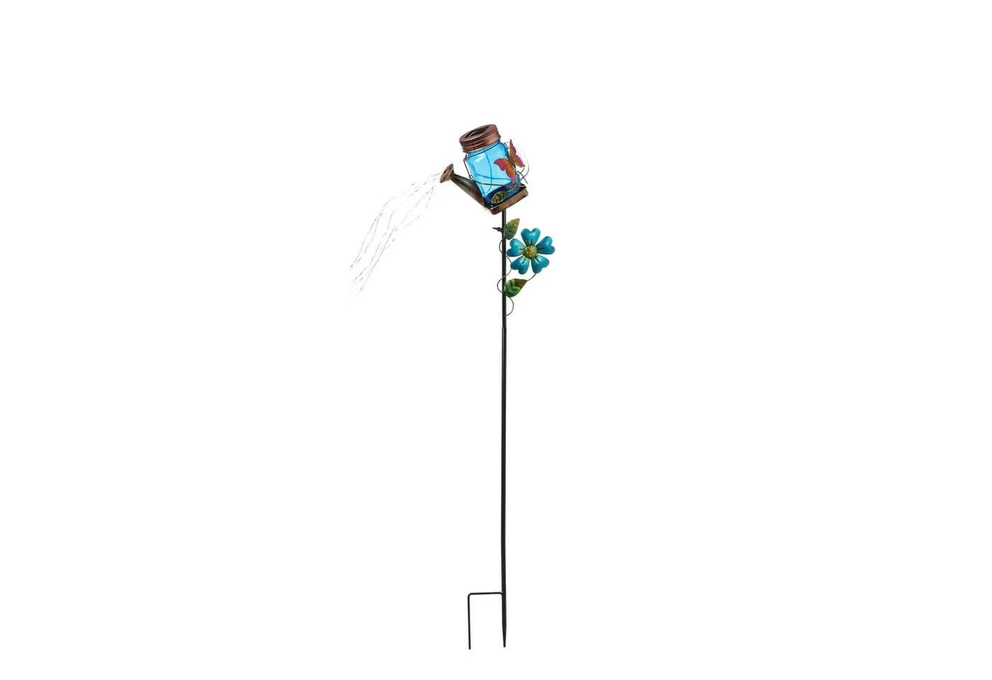MARELIDA LED Solar Gießkanne mit Wasserfalleffekt und Schmetterling - Bild 4
