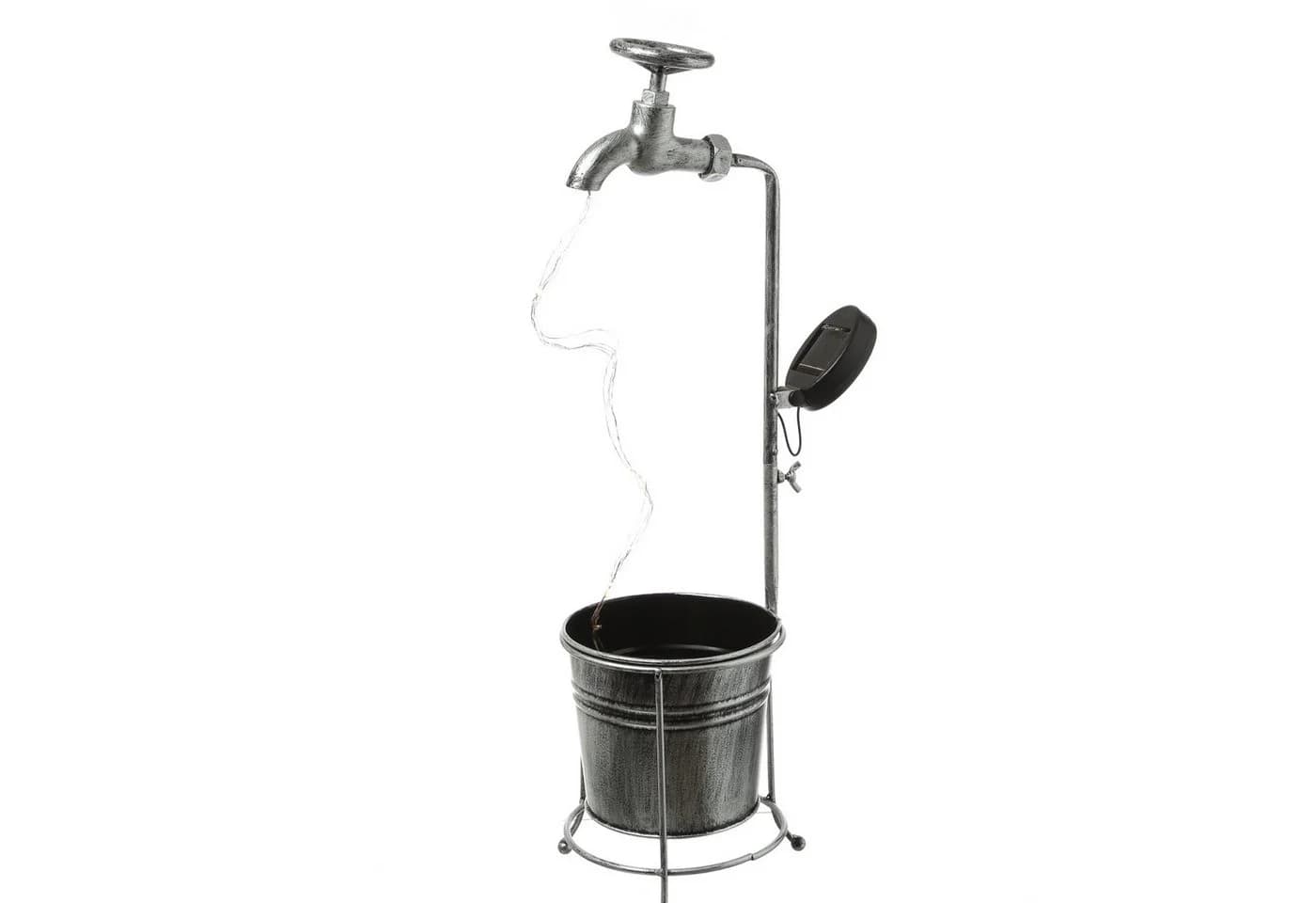 MARELIDA LED Solarleuchte Wasserhahn mit Blumentopf