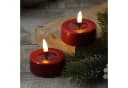 Deluxe Homeart LED Teelichter Mia Deluxe Flackernd 6,1cm Bordeauxrot 2er Set Bild 1