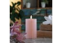 MARELIDA LED-Kerze Liv Echtwachs Rosa mit Timer Bild 1