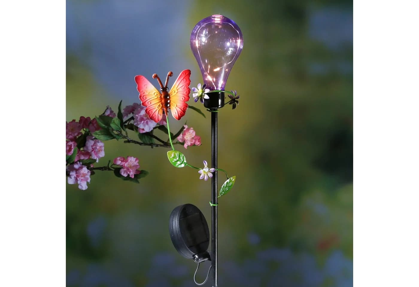 MARELIDA LED Solar Gartenstecker Schmetterling Bunt Warmweiß - Bild 5