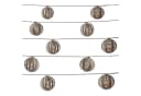 MARELIDA LED-Lichterkette 10 Kugeln Rattan Optik Boho Solar Deko Girlande Bild 1