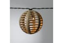 MARELIDA LED-Lichterkette 10 Kugeln Rattan Optik Boho Solar Deko Girlande Bild 5