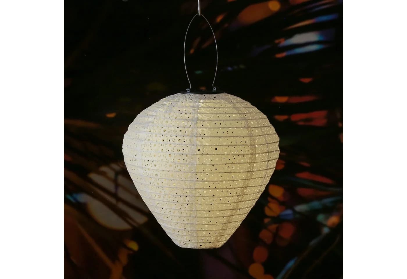 MARELIDA LED Solar Lampion Ballon Blumenmuster 30cm - Bild 2
