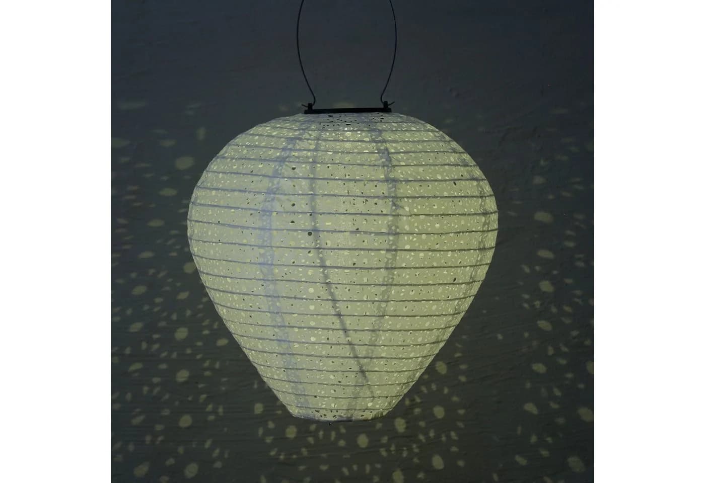 MARELIDA LED Solar Lampion Ballon Blumenmuster 30cm - Bild 4
