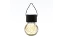 MARELIDA LED Solar Hängeleuchte 4er Set Bruchglas-Optik Warmweiß Bild 3