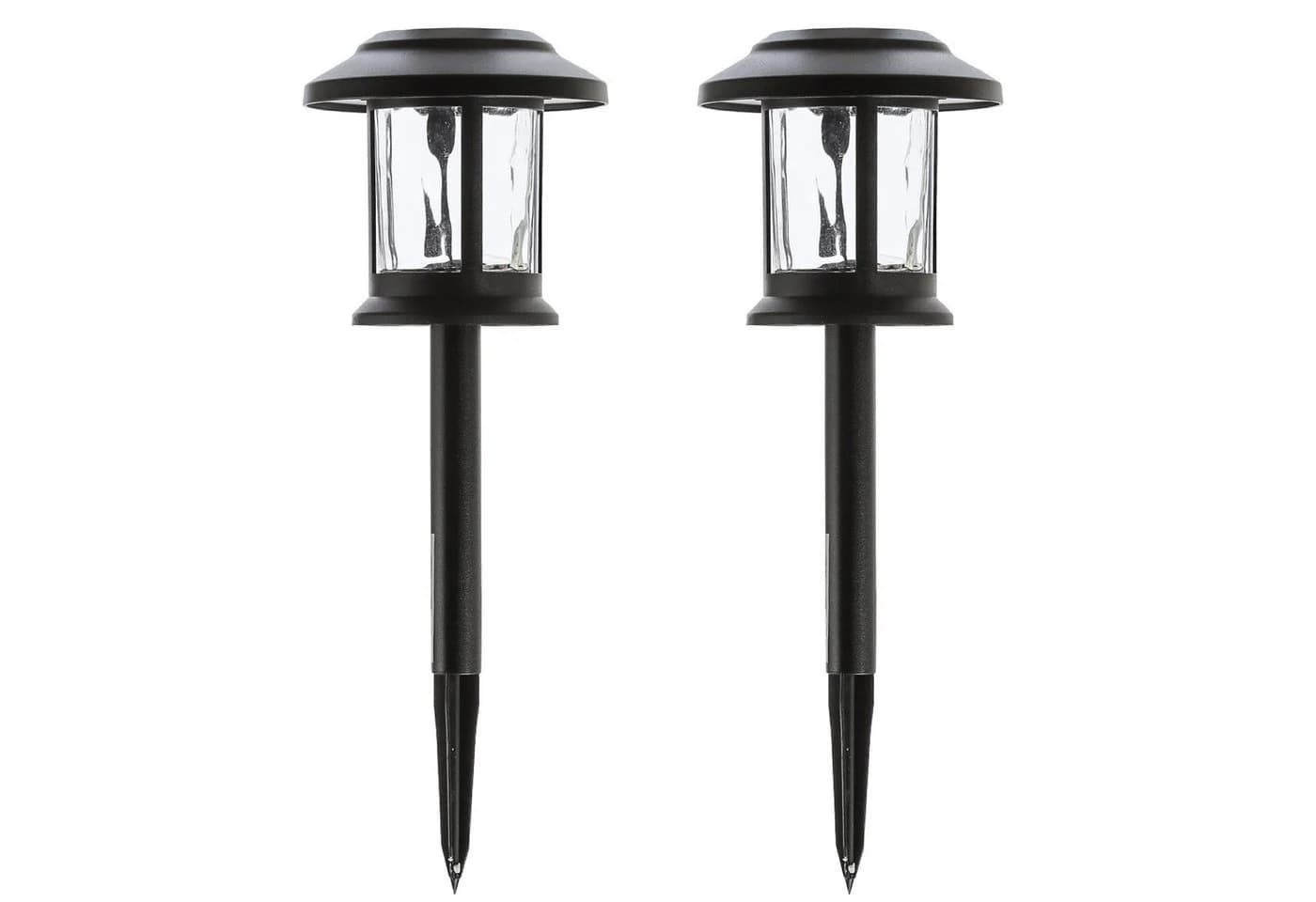 MARELIDA LED Solarleuchte 3in1 Laterne/Hängeleuchte/Wegleuchte 2er Set Warmweiß