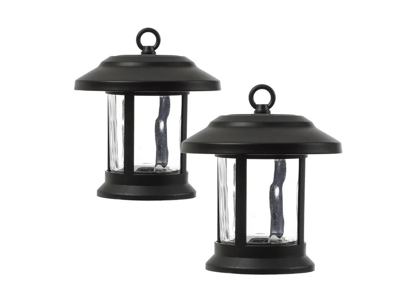 MARELIDA LED Solarleuchte 3in1 Laterne/Hängeleuchte/Wegleuchte 2er Set Warmweiß - Bild 5