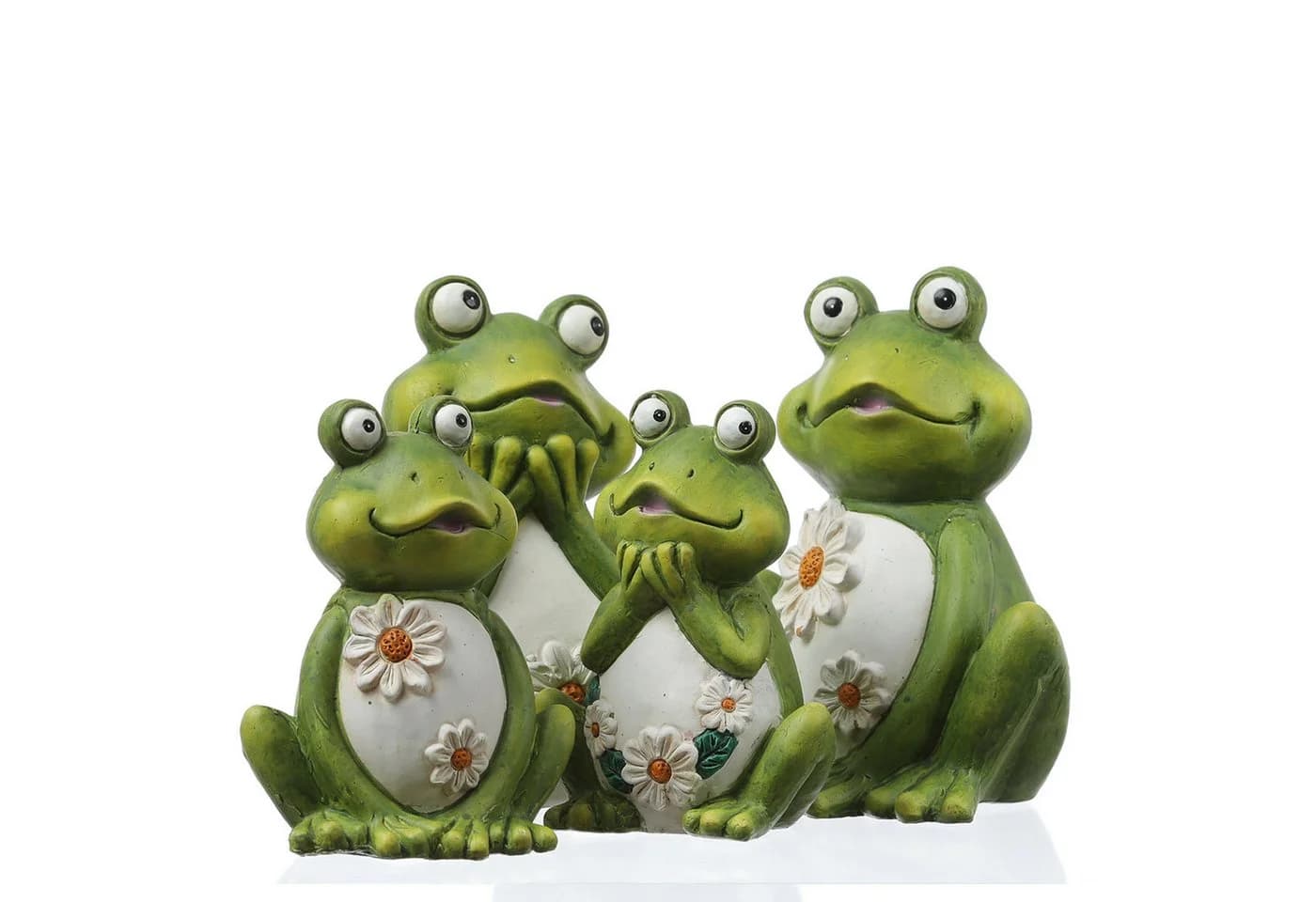 MARELIDA Gartenfigur Frosch Rosie Grün Dekofigur 16cm - Bild 4