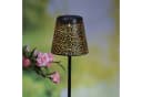 MARELIDA LED Solar Gartenleuchte Blumenmuster Schwarz 2er Set Bild 4