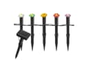 MARELIDA LED Solar Lichterkette Blumen 5-teilig Gartenstecker warmweiß Bild 1