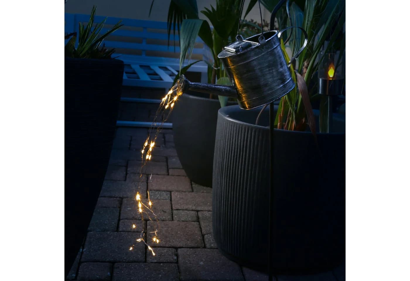 MARELIDA LED Solarleuchte Gießkanne Wasserfalleffekt - Bild 3