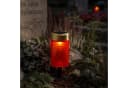 MARELIDA LED Solar Grabkerze Herz Rot mit Lichtsensor Bild 2