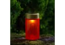 MARELIDA LED Solar Grabkerze Herz Rot mit Lichtsensor Bild 4