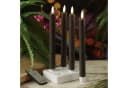 MARELIDA LED Stabkerzen LISA 4er Set Grau mit Ladestation Bild 2