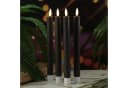 MARELIDA LED Stabkerzen LISA 4er Set Grau mit Ladestation Bild 3
