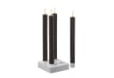 MARELIDA LED Stabkerzen LISA 4er Set Grau mit Ladestation Bild 4