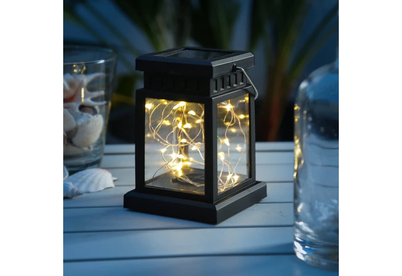 MARELIDA LED Solar Mini Laternen 2er Set Warmweiß
