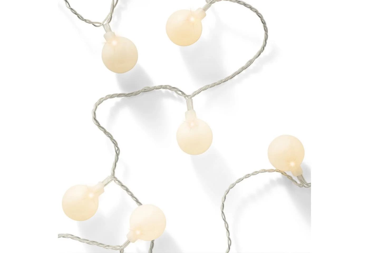 MARELIDA LED-Lichterkette Berry Cherry 60 weiße XL Kugeln 8 Funkt. 9m Außen Deko Girlande - Bild 5