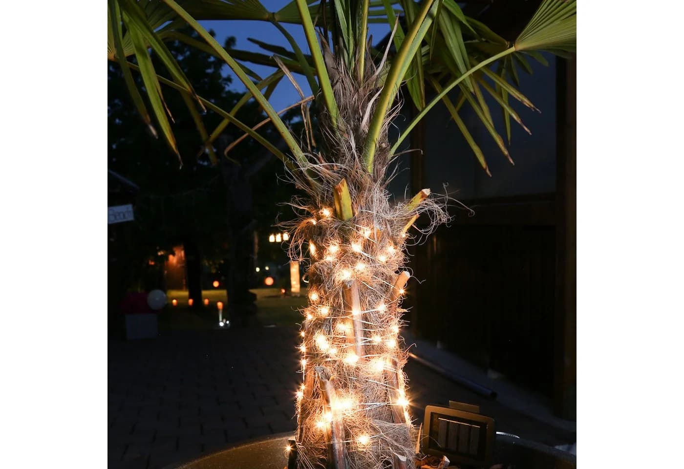 MARELIDA Solar LED Lichterkette 18m 360 LEDs Warmweiß 8 Modi