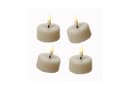 Deluxe Homeart LED Mini Teelichter Mia Creme 4-tlg. Flackernd mit Batterien Bild 1