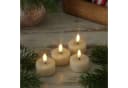 Deluxe Homeart LED Mini Teelichter Mia Creme 4-tlg. Flackernd mit Batterien Bild 5