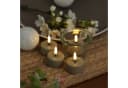Deluxe Homeart LED Mini Teelichter Mia Sand 4-tlg mit Batterien Bild 2